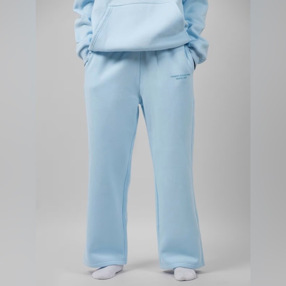 Comfrt Baby Blue Pastel Straight Leg Sweatpants - S - Picture 6 of 10